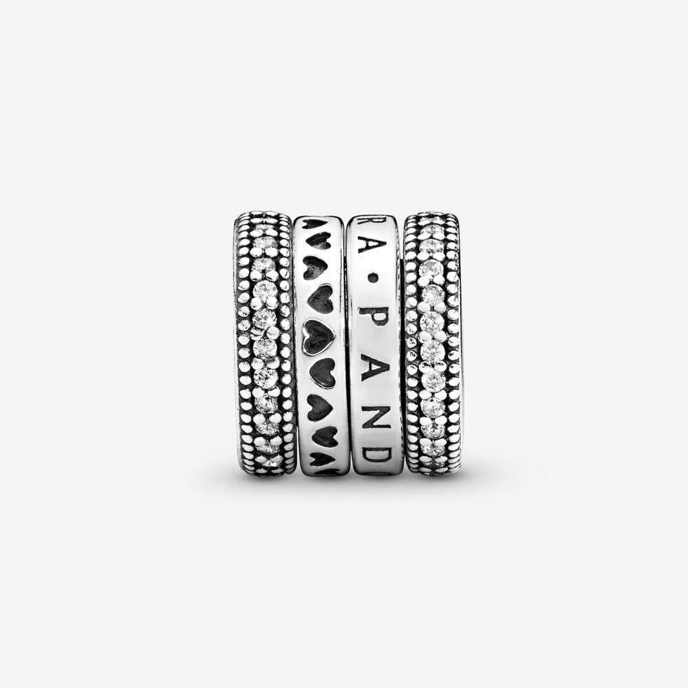 Pandora Charm Cuori e logo Pandora in Bead Charm Alba Gioielli - Casoria, commercioVirtuoso.it