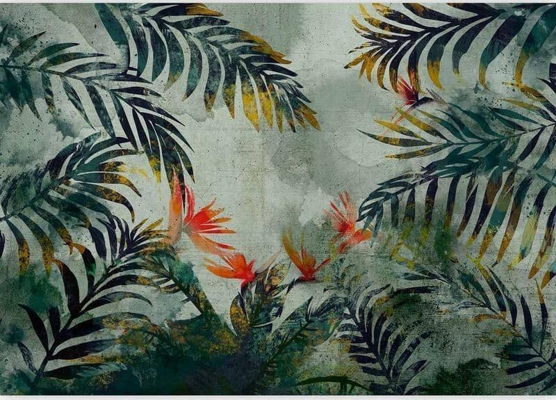 Carta da parati - Jungle Flowers in Carta da parati Collezione Casa - Trebisacce, commercioVirtuoso.it