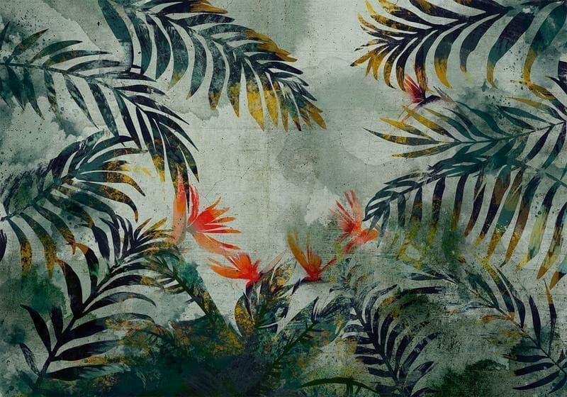 Carta da parati - Jungle Flowers in Carta da parati Collezione Casa - Trebisacce, commercioVirtuoso.it