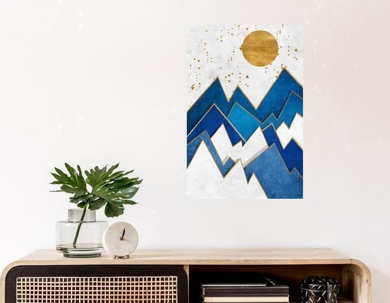 Quadro - Snowy Peaks (1 Part) Vertical in Poster e stampe Collezione Casa - Trebisacce, commercioVirtuoso.it