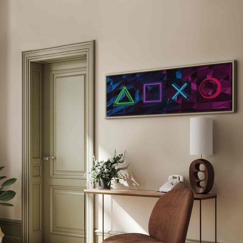 Quadro - Facade of Symbols (1 Part) Narrow in Poster e stampe Collezione Casa - Trebisacce, commercioVirtuoso.it