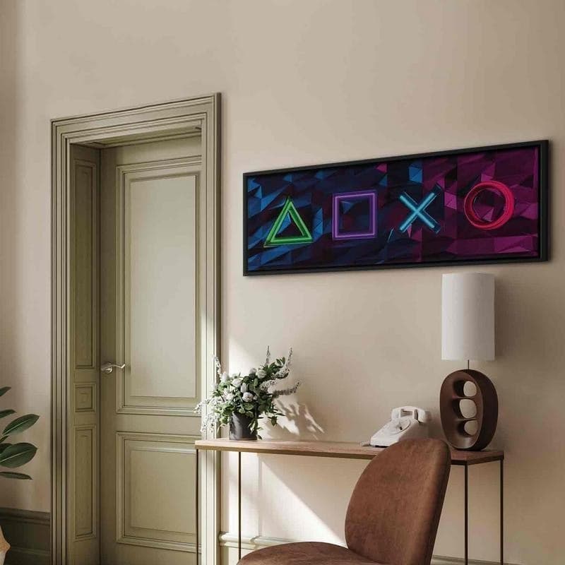 Quadro - Facade of Symbols (1 Part) Narrow in Poster e stampe Collezione Casa - Trebisacce, commercioVirtuoso.it