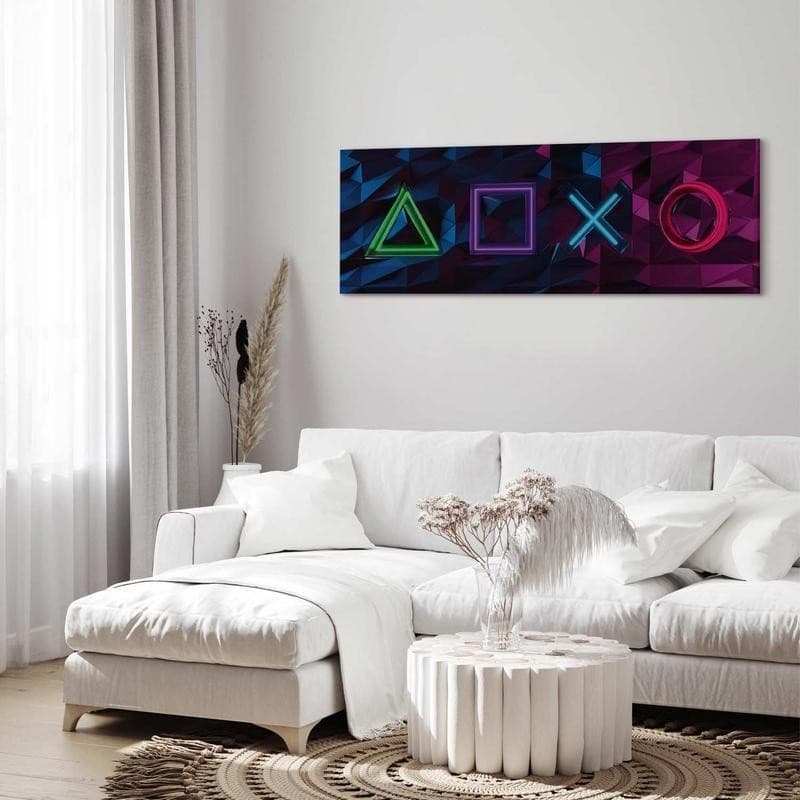 Quadro - Facade of Symbols (1 Part) Narrow in Poster e stampe Collezione Casa - Trebisacce, commercioVirtuoso.it
