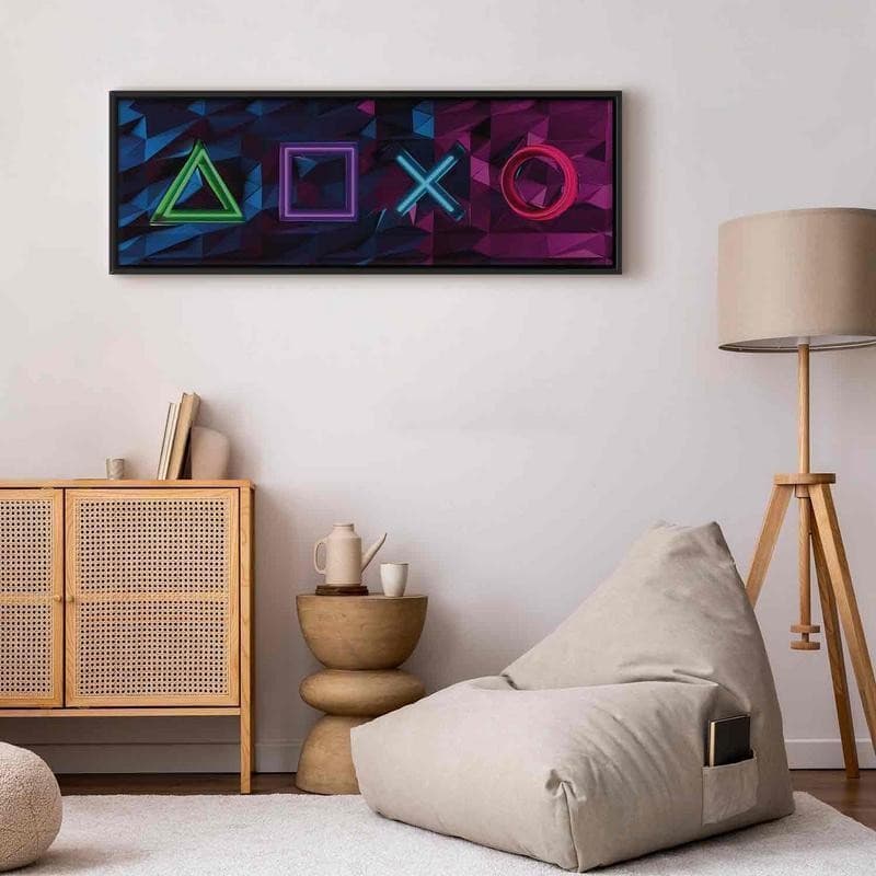 Quadro - Facade of Symbols (1 Part) Narrow in Poster e stampe Collezione Casa - Trebisacce, commercioVirtuoso.it
