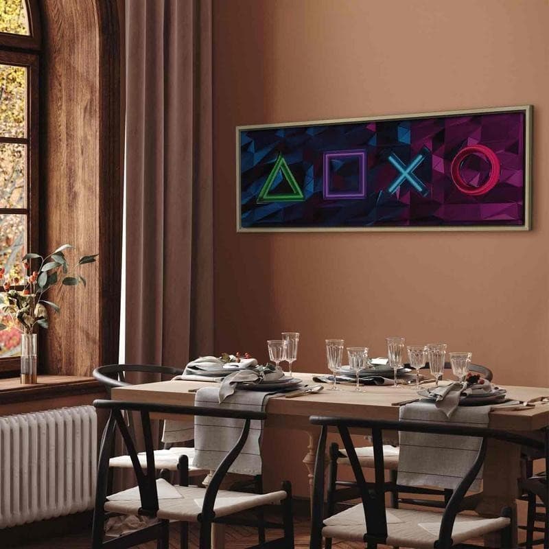 Quadro - Facade of Symbols (1 Part) Narrow in Poster e stampe Collezione Casa - Trebisacce, commercioVirtuoso.it
