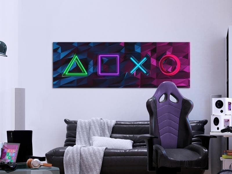 Quadro - Facade of Symbols (1 Part) Narrow in Poster e stampe Collezione Casa - Trebisacce, commercioVirtuoso.it