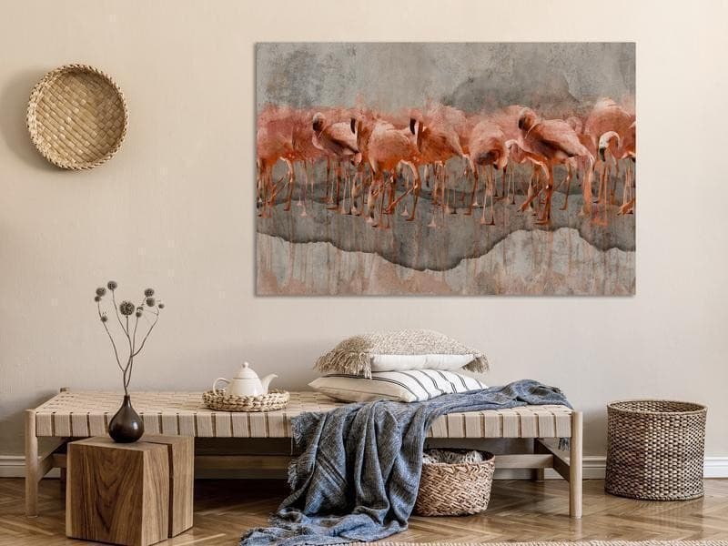 Quadro - Flamingo Lake (1 Part) Wide in Poster e stampe Collezione Casa - Trebisacce, commercioVirtuoso.it