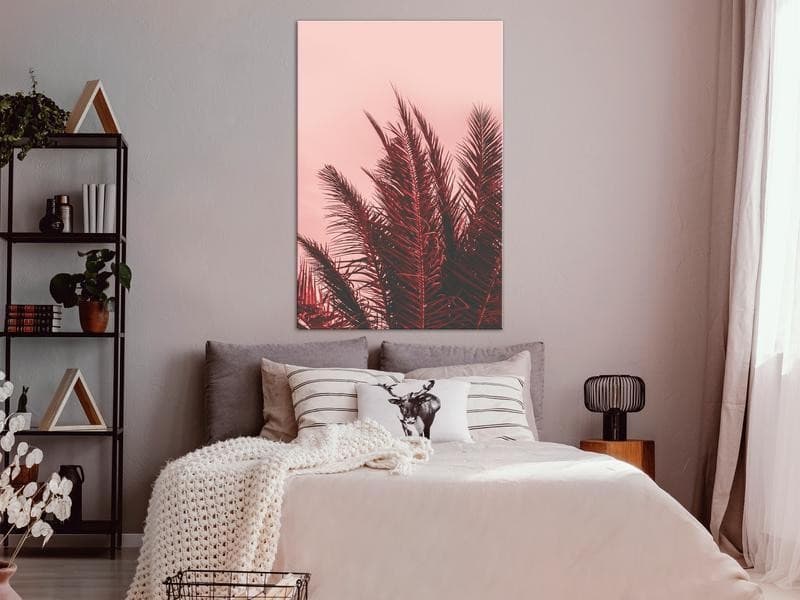 Quadro - Palm Trees at Sunset (1 Part) Vertical in Poster e stampe Collezione Casa - Trebisacce, commercioVirtuoso.it