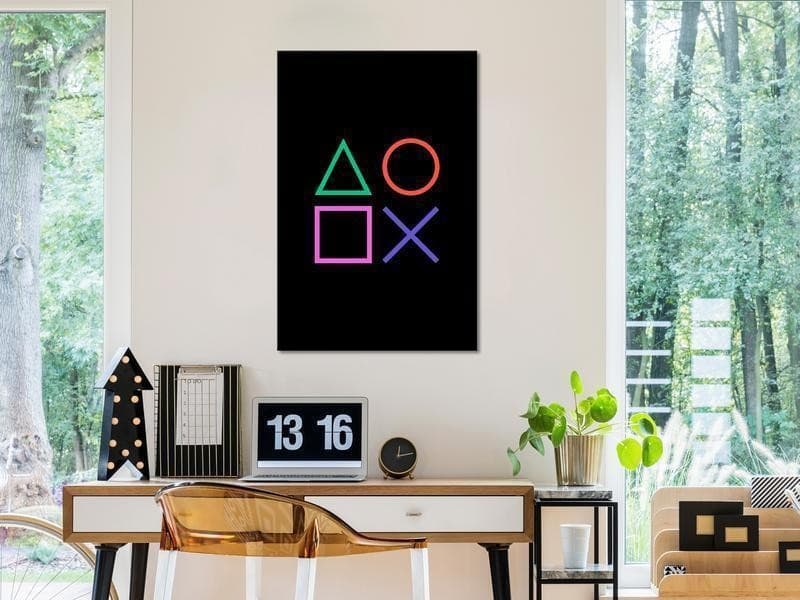 Quadro - Four Sides of Encounter (1 Part) Vertical in Poster e stampe Collezione Casa - Trebisacce, commercioVirtuoso.it