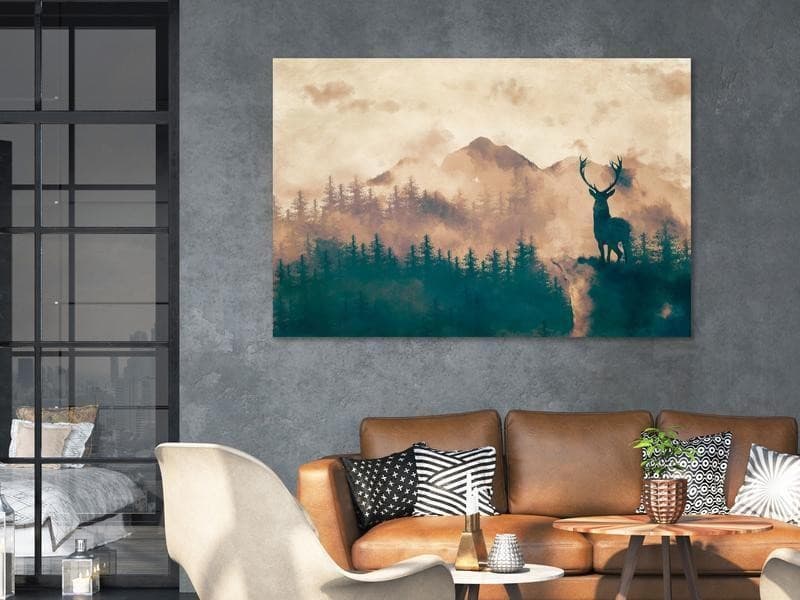 Quadro - Proud Deer (1 Part) Wide in Poster e stampe Collezione Casa - Trebisacce, commercioVirtuoso.it