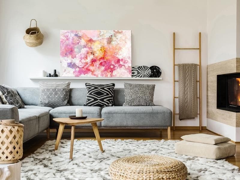 Quadro - Explosion of Flowers (1 Part) Wide in Poster e stampe Collezione Casa - Trebisacce, commercioVirtuoso.it