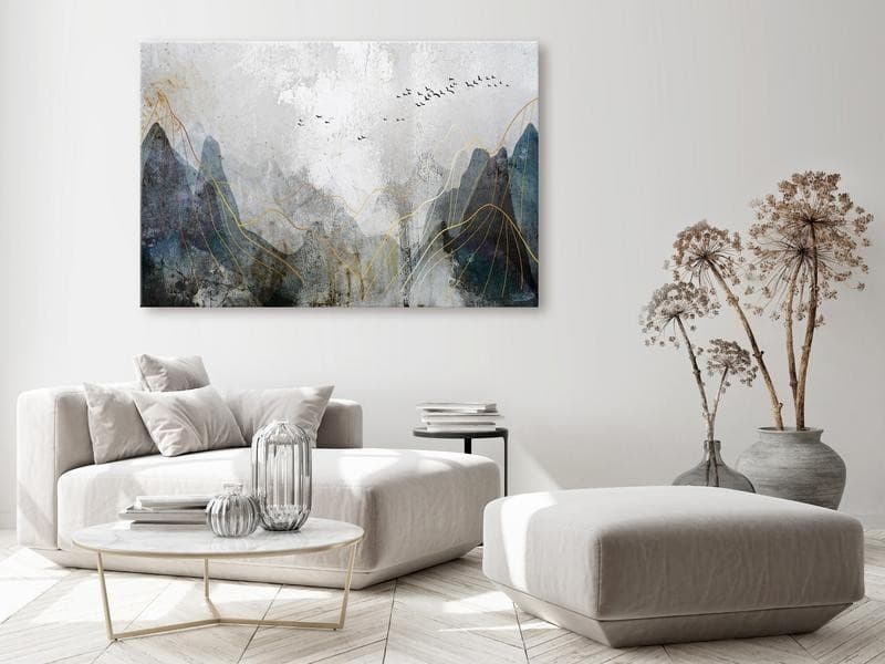 Quadro - Misty Mountain Pass (1 Part) Wide in Dipinti Collezione Casa - Trebisacce, commercioVirtuoso.it