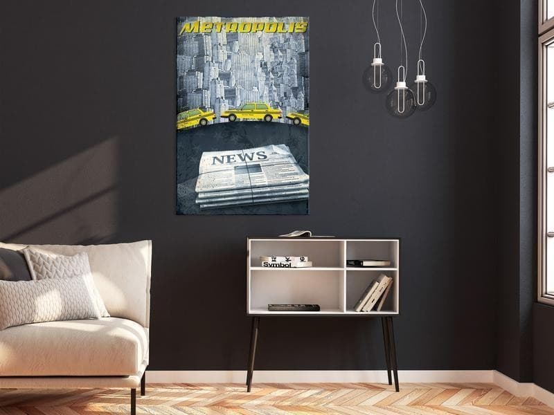 Quadro - Metropolis (1 Part) Vertical in Poster e stampe Collezione Casa - Trebisacce, commercioVirtuoso.it