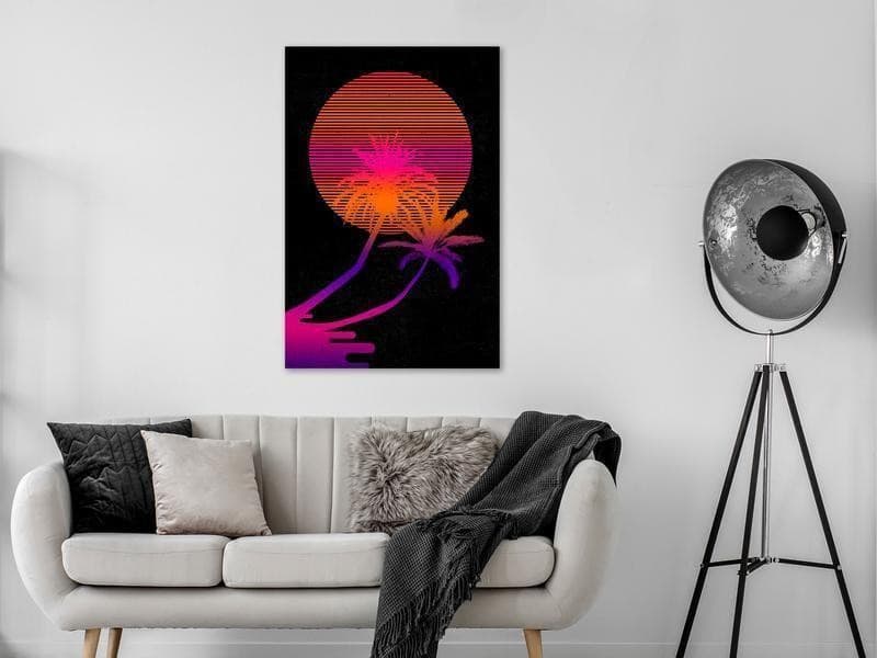 Quadro - Palm at Sunrise (1 Part) Vertical in Poster e stampe Collezione Casa - Trebisacce, commercioVirtuoso.it