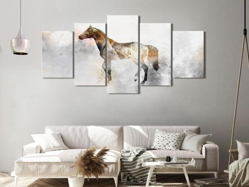 Quadro - Fiery Steed (5 Parts) Wide in Poster e stampe Collezione Casa - Trebisacce, commercioVirtuoso.it
