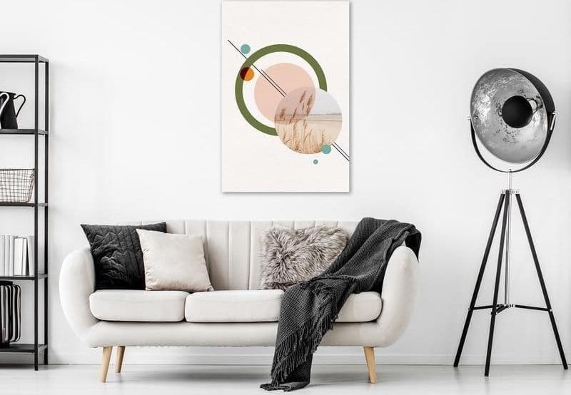 Quadro - Geometric Landscape (1 Part) Vertical in Poster e stampe Collezione Casa - Trebisacce, commercioVirtuoso.it