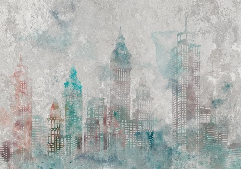 Carta da parati - Watercolour City in Carta da parati Collezione Casa - Trebisacce, commercioVirtuoso.it
