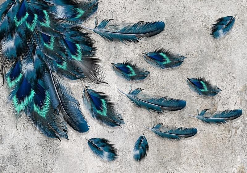 Carta da parati - Blown Feathers in Carta da parati Collezione Casa - Trebisacce, commercioVirtuoso.it