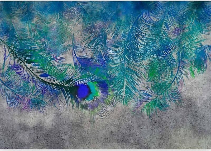 Carta da parati - Peacock Feathers in Carta da parati Collezione Casa - Trebisacce, commercioVirtuoso.it