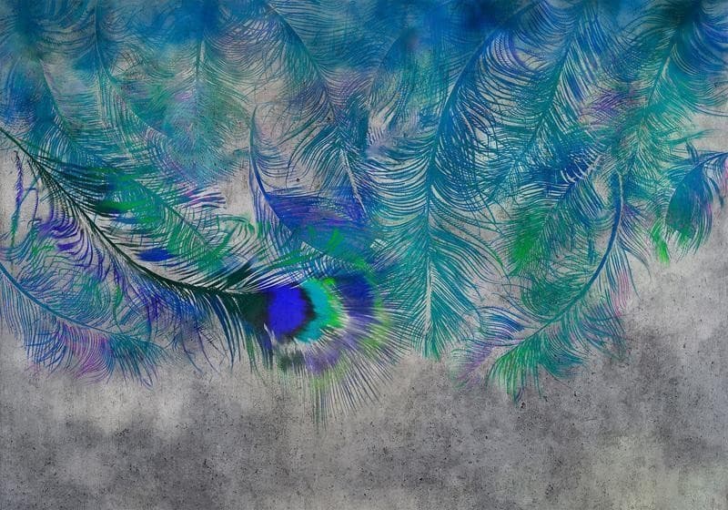 Carta da parati - Peacock Feathers in Carta da parati Collezione Casa - Trebisacce, commercioVirtuoso.it