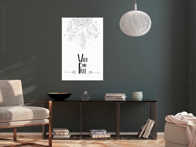 Quadro - Wild and Free (1 Part) Vertical in Poster e stampe Collezione Casa - Trebisacce, commercioVirtuoso.it