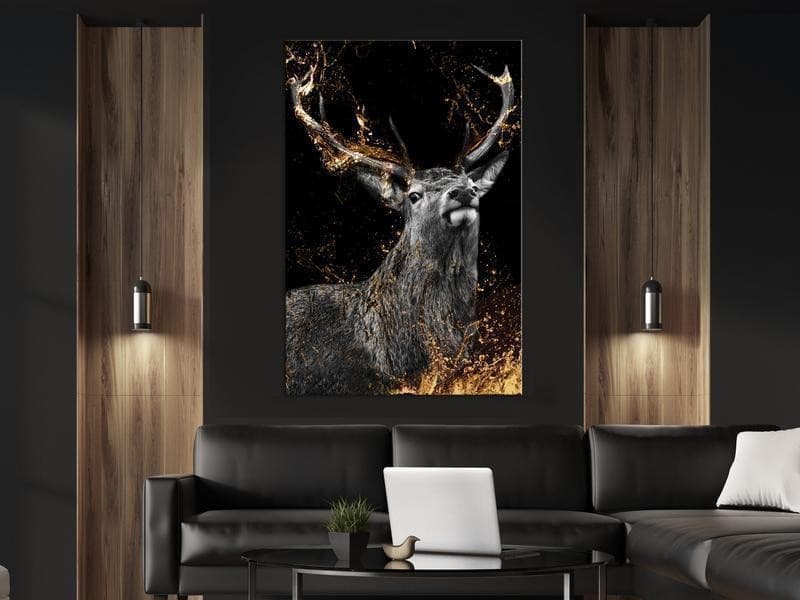 Quadro - Golden Horn (1 Part) Vertical in Dipinti Collezione Casa - Trebisacce, commercioVirtuoso.it