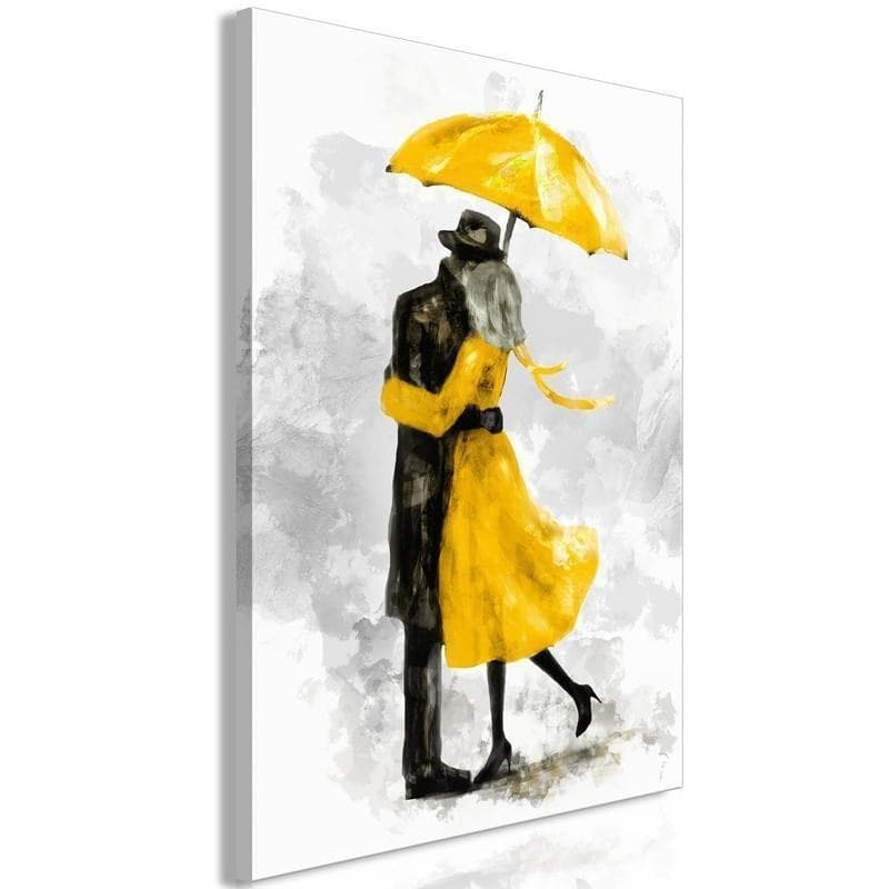 Quadro - Under Yellow Umbrella (1 Part) Vertical in Poster e stampe Collezione Casa - Trebisacce, commercioVirtuoso.it