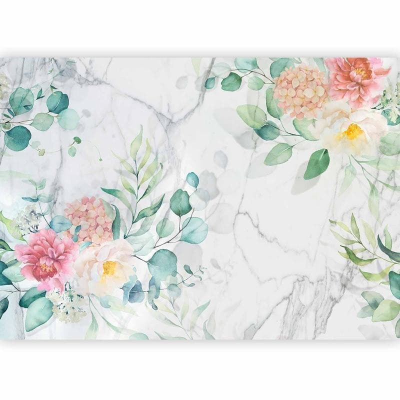 Carta da parati - Flowery Marble in Carta da parati Collezione Casa - Trebisacce, commercioVirtuoso.it