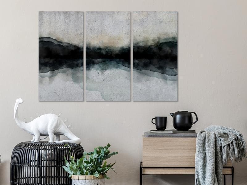 Quadro - Mountain Surface of the Lake (3 Parts) in Poster e stampe Collezione Casa - Trebisacce, commercioVirtuoso.it
