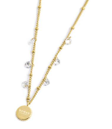 Marlù - COLLANA MEDAGLIETTA PENDENTE SOLE CON ZIRCONE CATENA CON ZIRCONI E SFERE PVD ORO in Collane Alba Gioielli - Casoria, commercioVirtuoso.it