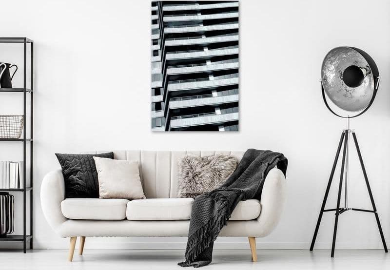 Quadro - Architectural Raster (1 Part) Vertical in Poster e stampe Collezione Casa - Trebisacce, commercioVirtuoso.it