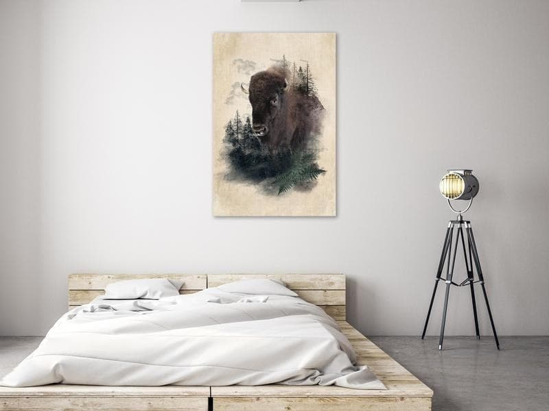 Quadro - Stately Buffalo (1 Part) Vertical in Poster e stampe Collezione Casa - Trebisacce, commercioVirtuoso.it