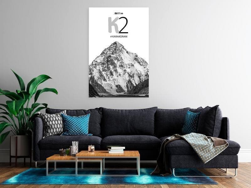 Quadro - K2 (1 Part) Vertical in Poster e stampe Collezione Casa - Trebisacce, commercioVirtuoso.it