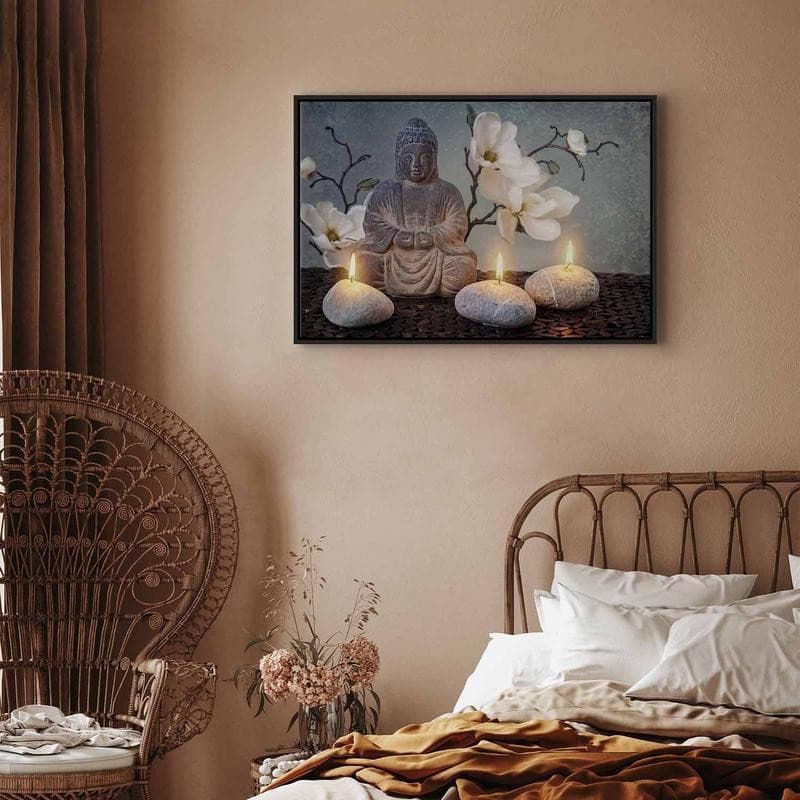Quadro - Buddha and Stones (1 Part) Wide in Poster e stampe Collezione Casa - Trebisacce, commercioVirtuoso.it