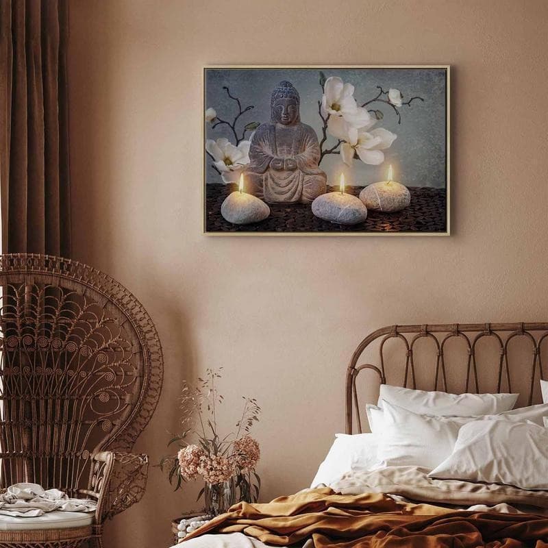 Quadro - Buddha and Stones (1 Part) Wide in Poster e stampe Collezione Casa - Trebisacce, commercioVirtuoso.it