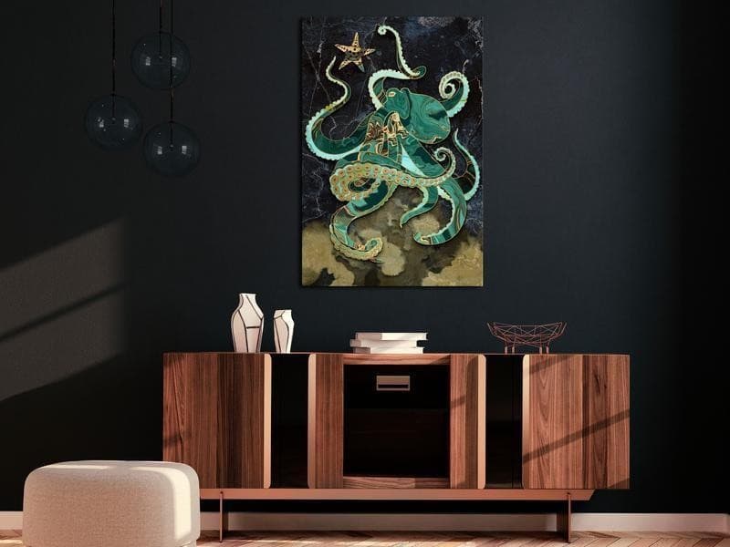 Quadro - Marble Octopus (1 Part) Vertical in Poster e stampe Collezione Casa - Trebisacce, commercioVirtuoso.it