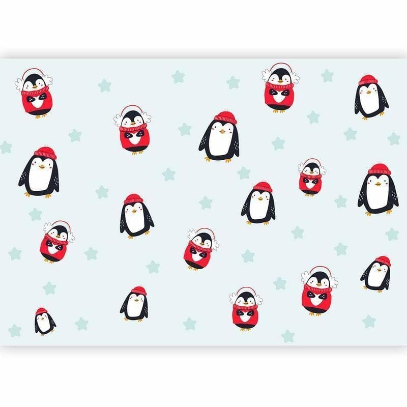 Carta da parati - Brawling Penguins in Carta da parati Collezione Casa - Trebisacce, commercioVirtuoso.it