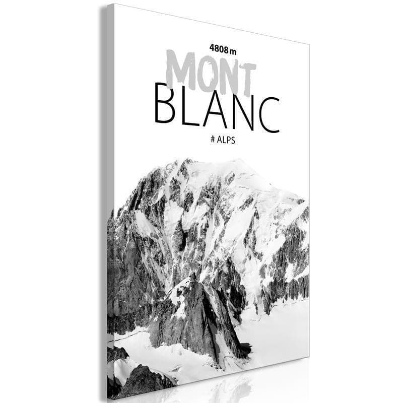 Quadro - Mont Blanc (1 Part) Vertical in Poster e stampe Collezione Casa - Trebisacce, commercioVirtuoso.it