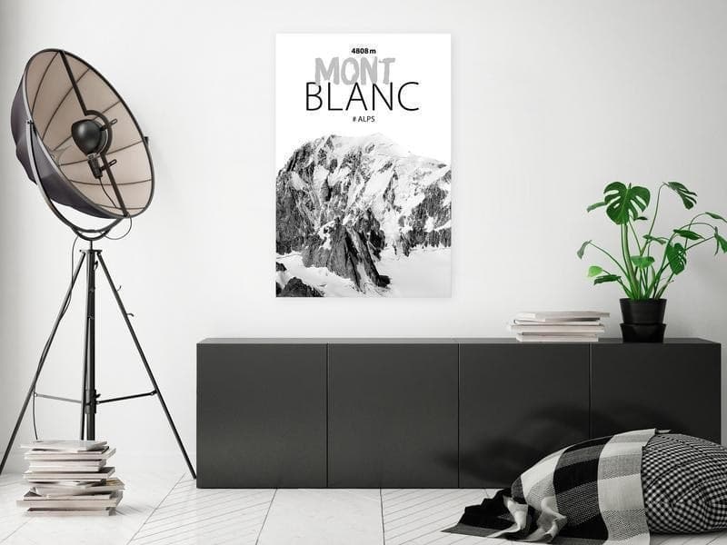 Quadro - Mont Blanc (1 Part) Vertical in Poster e stampe Collezione Casa - Trebisacce, commercioVirtuoso.it