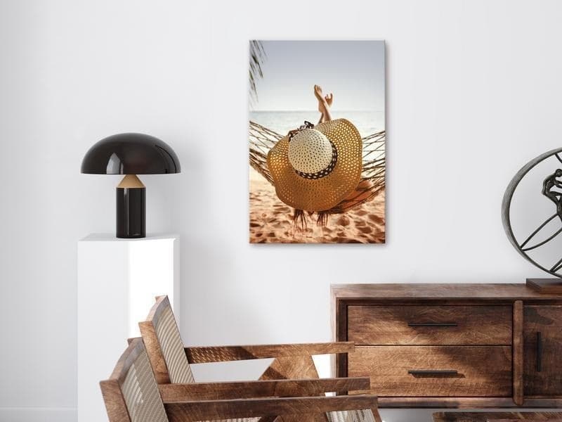 Quadro - Hammock on the Beach (1 Part) Vertical in Poster e stampe Collezione Casa - Trebisacce, commercioVirtuoso.it