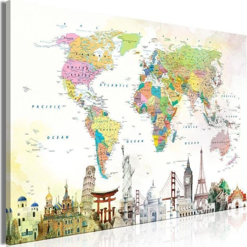 Quadro - Wonders of the World (1 Part) Wide in Poster e stampe Collezione Casa - Trebisacce, commercioVirtuoso.it