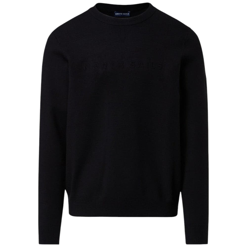 North Sails pullover nero con logo 3D 699792