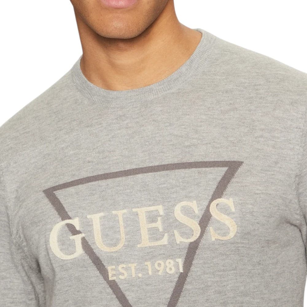 Guess maglioncino grigio Fabian M5RR02 Z3KI1 MRH Maglieria Guess
