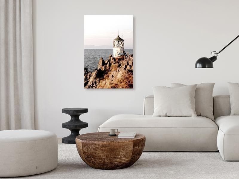 Quadro - Lantern On The Cliff (1 Part) Vertical in Poster e stampe Collezione Casa - Trebisacce, commercioVirtuoso.it