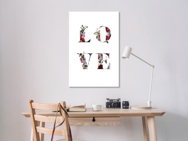 Quadro - Love in Flowers (1 Part) Vertical in Poster e stampe Collezione Casa - Trebisacce, commercioVirtuoso.it