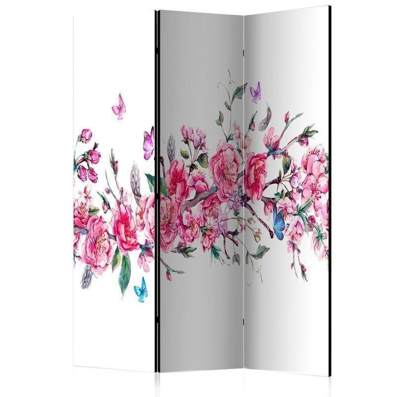 Paravento - Flowers and Butterflies