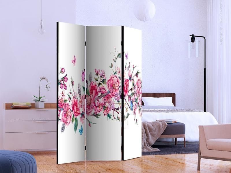 Paravento - Flowers and Butterflies in Paraventi Collezione Casa - Trebisacce, commercioVirtuoso.it