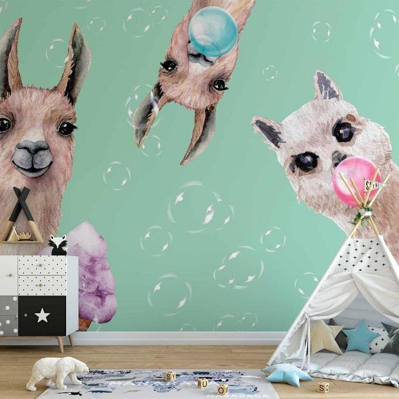 Carta da parati - Crazy Llamas in Carta da parati Collezione Casa - Trebisacce, commercioVirtuoso.it