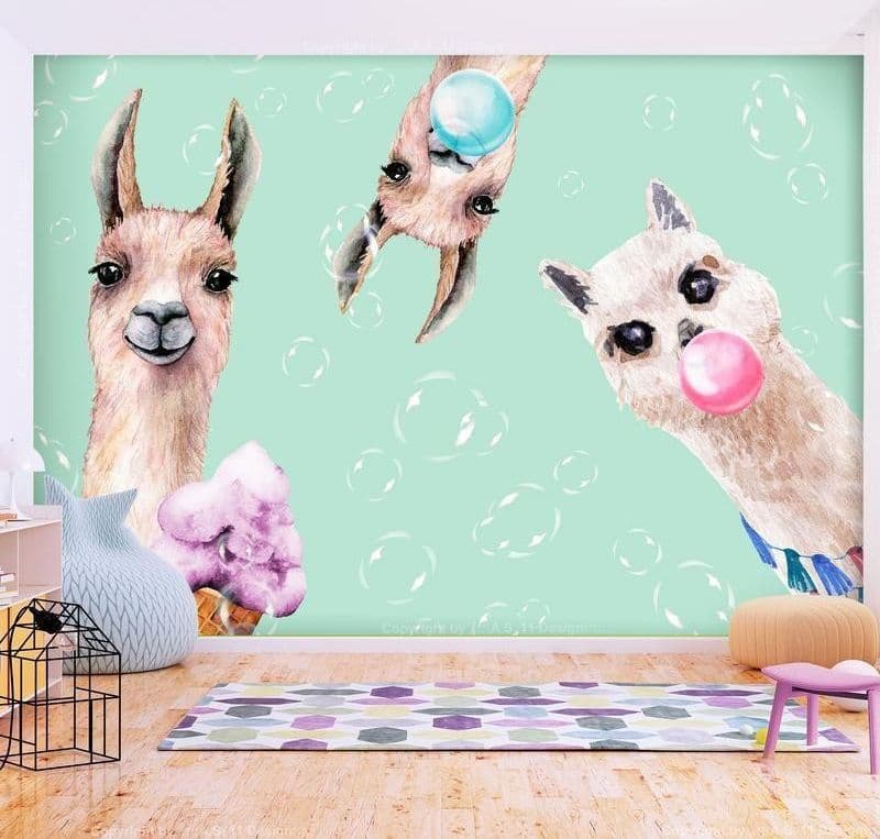 Carta da parati - Crazy Llamas in Carta da parati Collezione Casa - Trebisacce, commercioVirtuoso.it