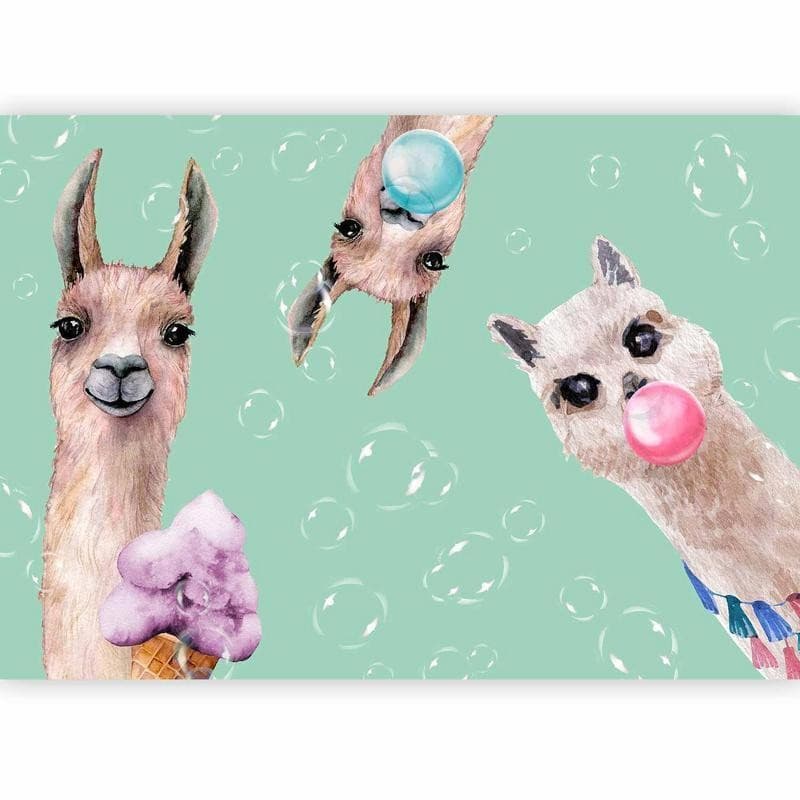 Carta da parati - Crazy Llamas in Carta da parati Collezione Casa - Trebisacce, commercioVirtuoso.it